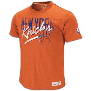Mitchell & Ness NBA Pre Game Vintage T Shirt   Mens   Knicks   Orange