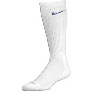 Nike Dri Fit 1/2 Cushion Crew Sock 3 Pack   Mens   White/Varsity
