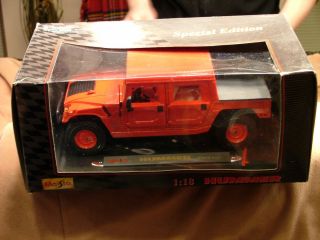 Hummer H1 Hard Top Red 1 18 Diecast Model Car by Maisto