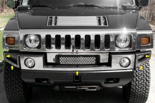 03 09 Hummer H2 Front Bumper Cover Mirror Polished Truck SUV Chrome