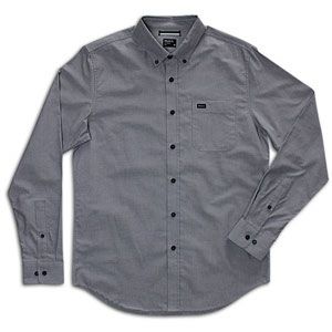 RVCA Thatll Do L/S Oxford   Mens   Casual   Clothing   Pavement
