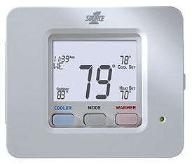 S1 THSU32HP7S Source 1 Digital Thermostat with Humidity Control