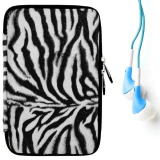 (Black White Zebra) VG Animal Print Carrying Case with