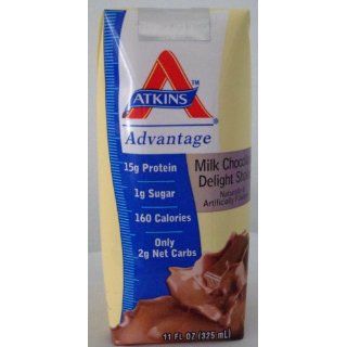 ATKINS Advantage Milk Chocolate Delight Shake 11 OZ (325 ml) (Pack of