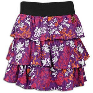 Southpole Plus Sized Tiered Printed Skirt   Womens   Casual