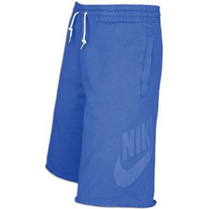 Nike Washed Fleece Short   Mens   Casual   Clothing   Game Royal