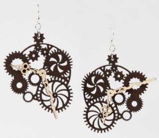click an image to enlarge steampunk styled clocks laser cut into slim