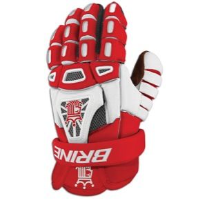 Brine King IV Glove   Mens   Lacrosse   Sport Equipment   Red