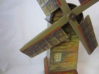 Huntley Palmers Figural Windmill Biscuit Tin C1924