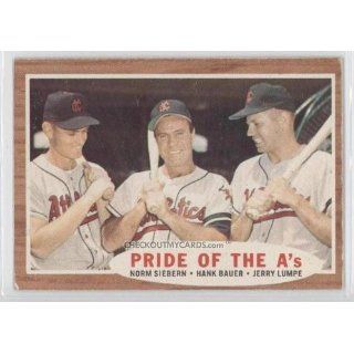 1962 Topps #127   Pride of As Norm Siebern Hank Bauer MG