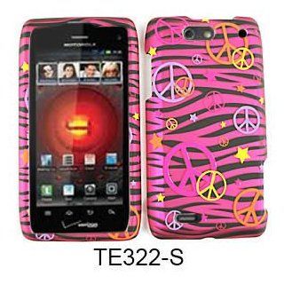 For Motorola Droid 4 XT894 Case Cover   Peace Signs Pink