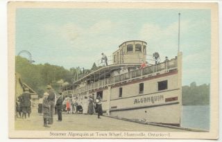 Steamer Algonquin Dock Huntsville Ontario Canada