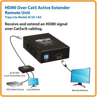 Tripp Lite B126 1A0 HDMI Over Cat5 Active Extender Remote Unit TAA/GSA