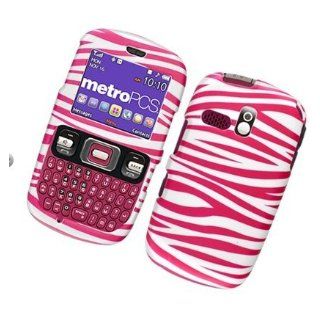  Rubber Image Case Zebra Pink and White 129 Cell Phones & Accessories