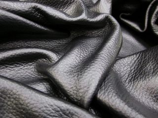 ES 2 Onyx Black Leather Hide Upholstery