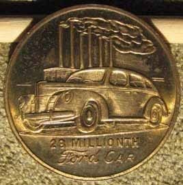 RARE Original 1940 Ford Advertising Medal or Token L K A977