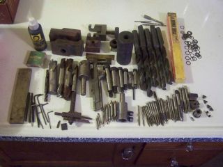 Lot Of Machinists Tooling, End Mills, High Speed Drills, Taps And Tool