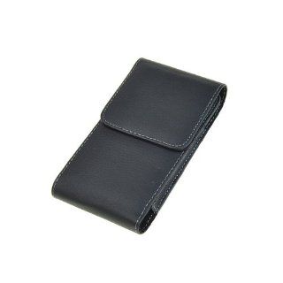Fashion Black Faux Leather Case Pouch Bag for Samsung
