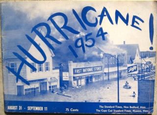  photo book depicting the two hurricanes to hit the new bedford