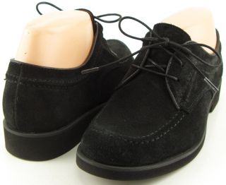 Hush Puppies Lifetime Black Suede Womens Shoes Lace Up Oxfords 6 EUR