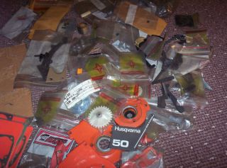 Husqvarna chainsaw parts 285 65 77 and other models many small parts