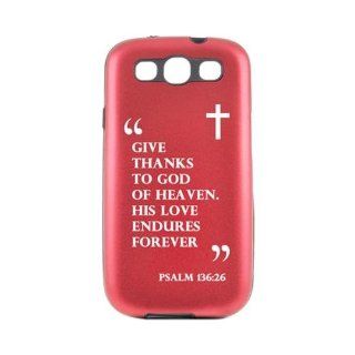 Psalm 13626 Samsung Galaxy S3 Red Aluminum Hard Plastic