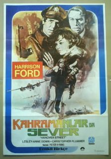 Turkish Movie Poster Hanover Street Harrison Ford 1979