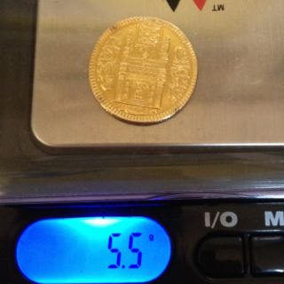 India Hyderabad Half 1 2 Ashrafi Gold Coin RARE Estate 5 5 grams 910