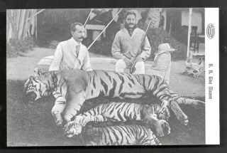 Nizam Asaf Jah VI Tiger Hunt Hyderabad India 1906