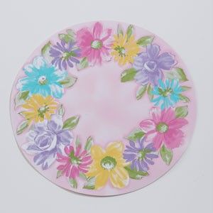 Floral Hydrangea Easter Spring Vinyl Placemats UPic