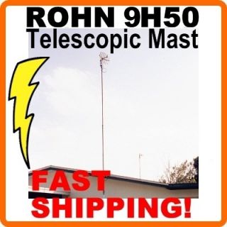 Rohn 9H50 34 Foot Telescopic Push Up TV Antenna Mast