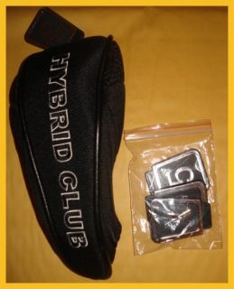 JP Lann Hybrid Club Head Cover Black Golf Rescue