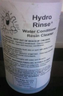Hydro Rinse Water Softner Resin Cleaner 1qt 1 Yearsuppy