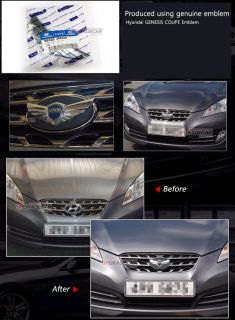 Hyundai 2010 2011 Genesis Coupe Emblem Front 1ea Rear 1ea Set