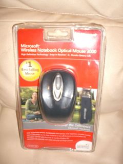 Microsoft Wireless Notebook Optical Mouse 3000 New Factory SEALED