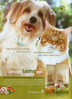 Iams Cat Dog Friends 2010 Magazine Print Ad