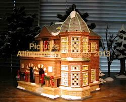 Richardsonian Romanesque House Snow Village 55362 Mint
