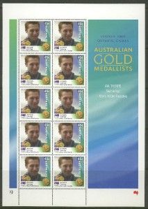  75% Face Value 2000 Olympics Ian Thorpe Gold Medal 1 Koala Repint MUH