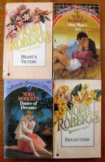 Lot of 13 Nora Roberts Silhouette Romance Novels Reflections Entranced