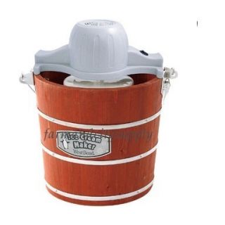West Bend IC12701 Electric Ice Cream Maker Wooden Bucket 4qt New Auth