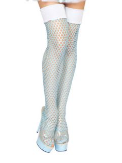 fishnet costume thigh high stockings thigh high ice princess fishnet