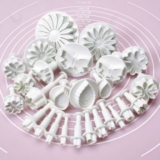  Fondant Cake Molds Sugarcraft Decorating Icing Plunger Cutters Tools