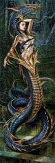 ALCHEMY GOTHIC POSTER ~ OPHIDALIA DOOR ART POSTER 21x62 Snake Dragon