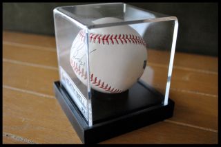 Identify Name Plate for Autographed Baseball Display Case Acrylic Box