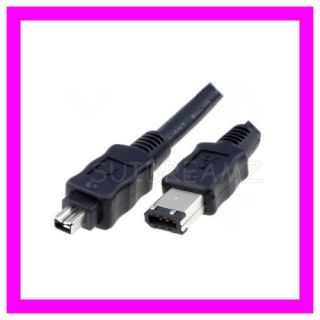IEEE 1394 Firewire 6 4 Pin DV Cable for JVC VC VDV206U