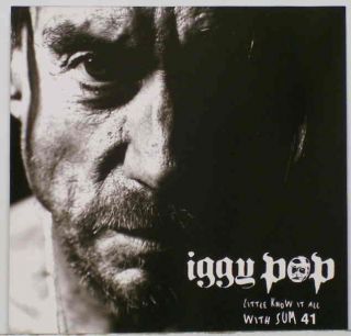 Iggy Pop Little Know It All w Sum 41 Promo CD Stooges