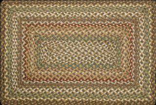 Rectangle Braided Jute Rug 8 x 10 16 Colors Available