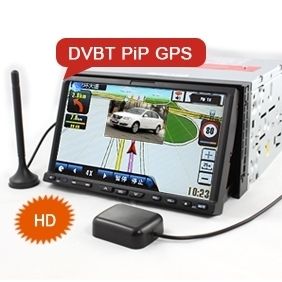 DIN in Dash 7 LCD HD Autoradio DVB T GPS Touchscreen Universal 907D
