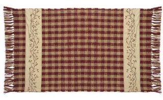 IHF Country Woven Accent Throw Rug for Sale Checkerberry Woven Rug