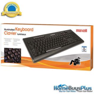 Maxell 191044 CKI1 Illuminated Keyboard 0025215193316